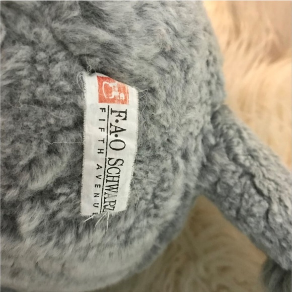 Vintage FAO Schwartz Fifth Avenue Plush large Elephant soft - Picture 6 of 8